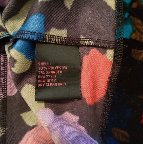 Betsey Johnson Velvet Floral Dress - Picture 4 of 5